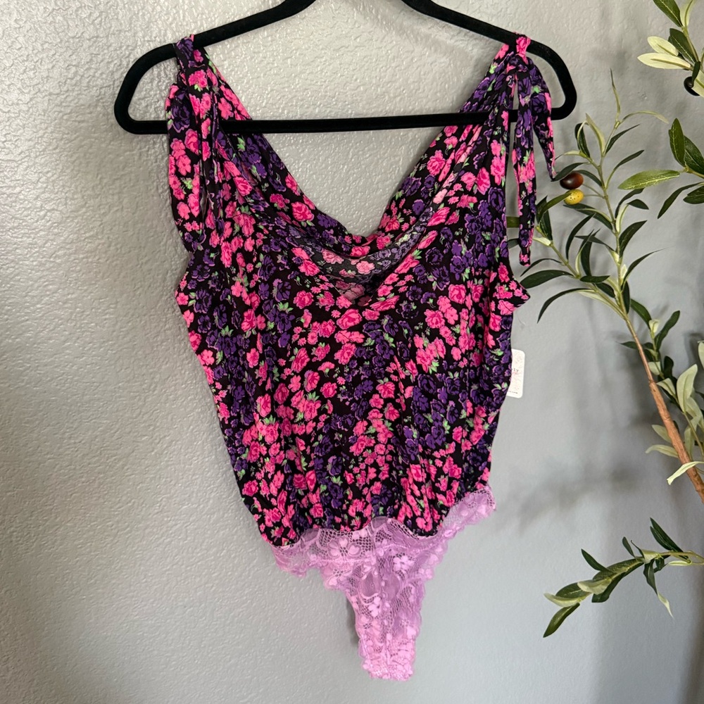 Intimately Free People Floral Bodysuit